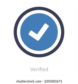 Concepto de icono Verificado Y Aprobar