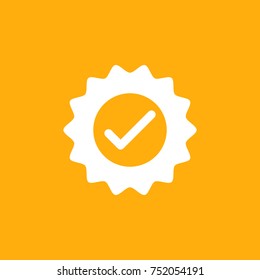 Verified, Approved Badge vector Icon 
