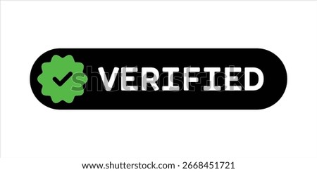 Verified Badge – Authentication Icon for Trust and Identity Confirmation
