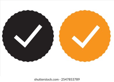 Verifiziertes Badge-Symbol, Verifiziertes Häkchen, Häkchen