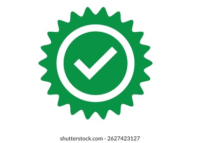 Ícone de emblema verificado Coleção de ícones de mídia social de estilo diferente em forma de estrela