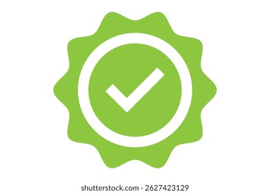 Verified badge icon  Collection of different style star shaped social media icons