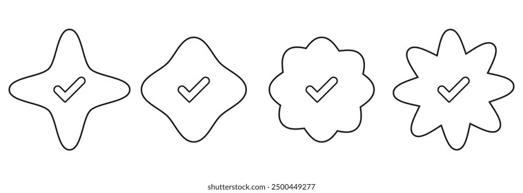 Verified Badge Icon eps 10