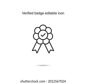 Icono de icono de placa verificada gráfico de ilustración vectorial en segundo plano