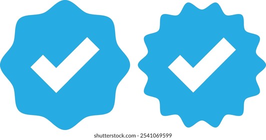 Verified badges. Verified badge vector icons. Verification symbol set.