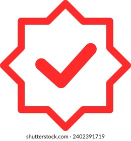 verified check mark icon design element vector