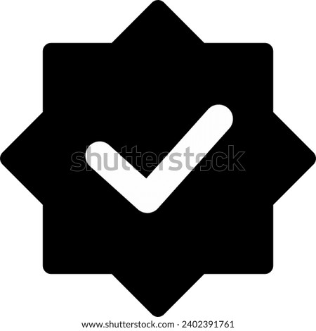 verified check mark icon design element vector