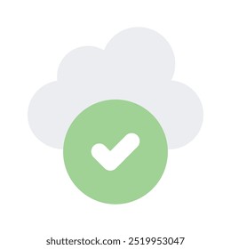 Verified cloud network vector design, ready to use and download