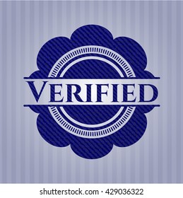 Verified denim background