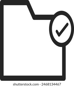 Verifiziertes Dateisymbol Design EPS