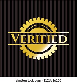 Verified gold shiny emblem