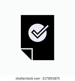 Icono verificado. Símbolo marcado - Vector.