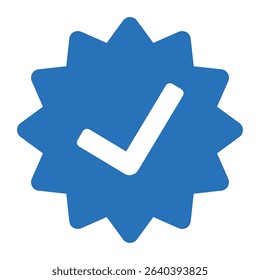 Verified icon. Colored vector illustration.