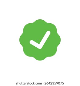 Verified icon. Colored vector illustration.