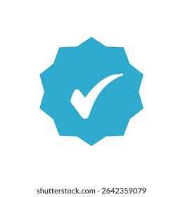 Verified icon. Colored vector illustration.