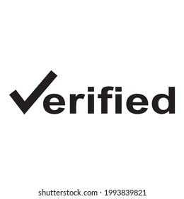 Plantilla de diseño gráfico de icono verificada 