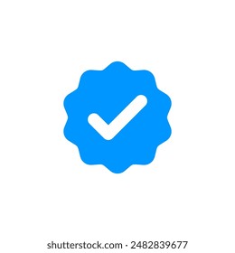 verified icon logo design. verification check mark. approved icon