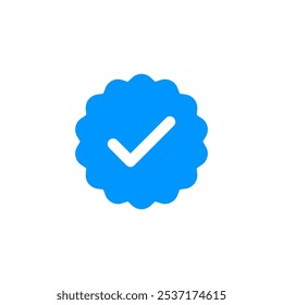 verified icon logo design. verification check mark. approved icon