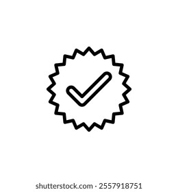 verified icon logo design. verification check mark. approved icon