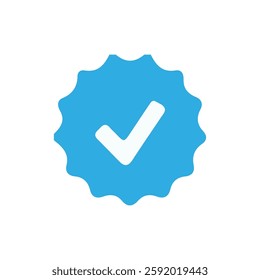 verified icon set. verification check mark icon. approved icon. verified social media account icon. Vector illustration eps 10