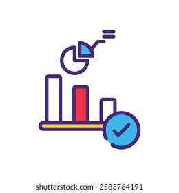 Verified icon vector stock illustration