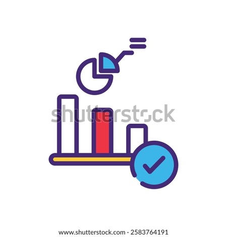 Verified icon vector stock illustration