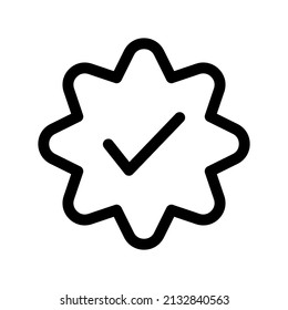 Verified Icon Vector Symbol Design Illustration