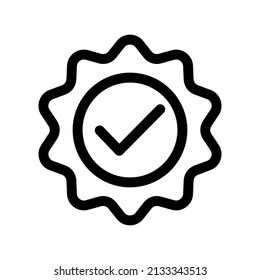 Verified Icon Vector Symbol Design Illustration