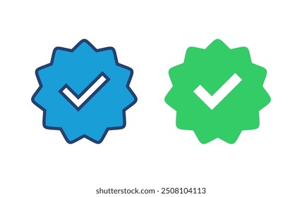 Icono verificado. Vector de verificación. Icono aprobado