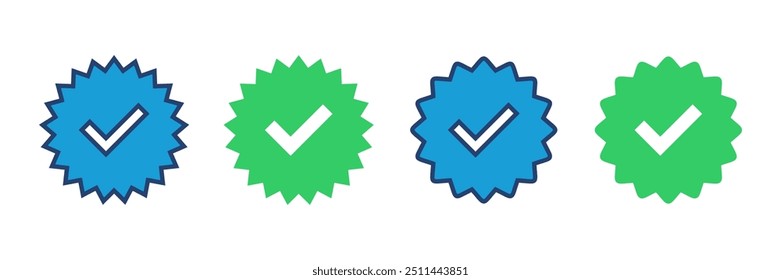Icono verificado. Vector de verificación. Icono aprobado