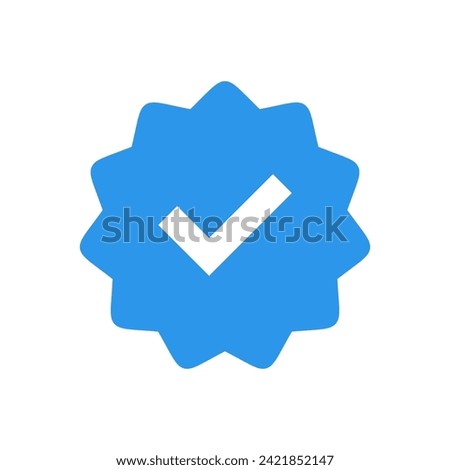 verified icon vector. verification check mark. approved icon