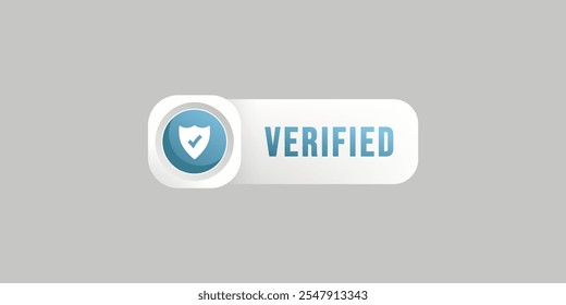 Verified label or Official Certified design element vector. Best Official Certified Label for product packaging design element. Elegant verified sign for packaging design element.