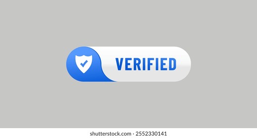 Verified label or Official Certified sign design element vector. Best Official Certified Label for product packaging design element. Elegant verified sign for packaging design element.