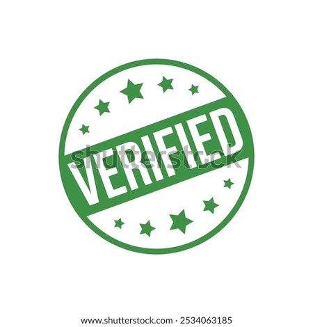 Verified Letter Rubber Stamp Template