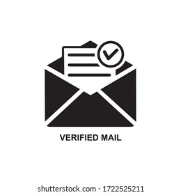 ICONO DE CORREO VERIFICADO , ICONO DE APROBACIÓN DE MENSAJES
