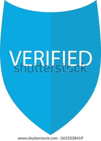 VERIFIED on simple blue shield icon