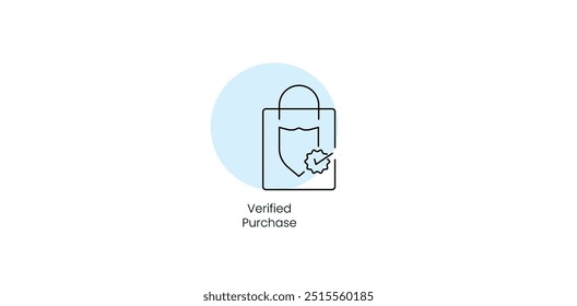 Verified Purchase Badge for Authentic Orders - Vector Icon