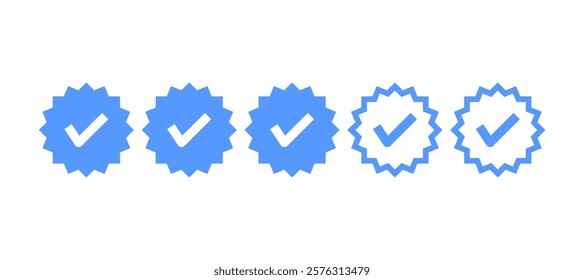 Verified rating badge for confirmation template