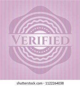 Verified realistic pink emblem