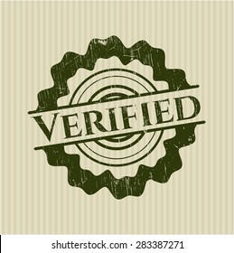 Verified rubber grunge seal