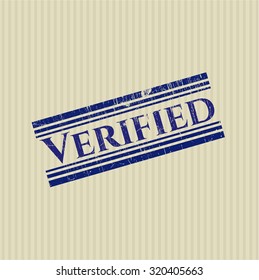 Verified rubber grunge texture seal