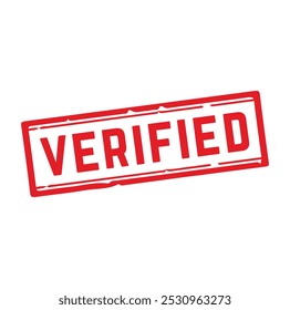 verified Rubber stamp design. VECTOR ILLUSTRATION.