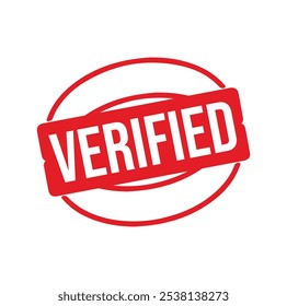 verified Rubber stamp design. VECTOR ILLUSTRATION.