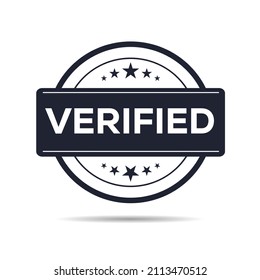 Verified seal stamp, Vector illustration.