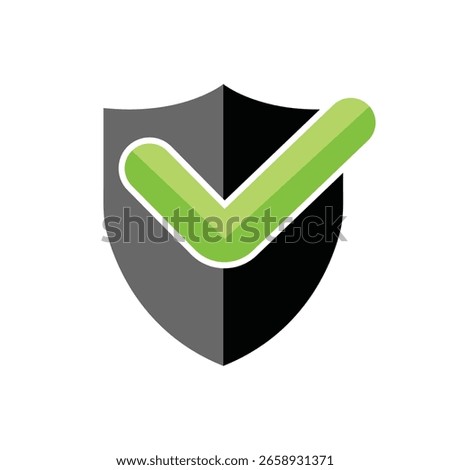 Verified Security Shield with Checkmark Overlay