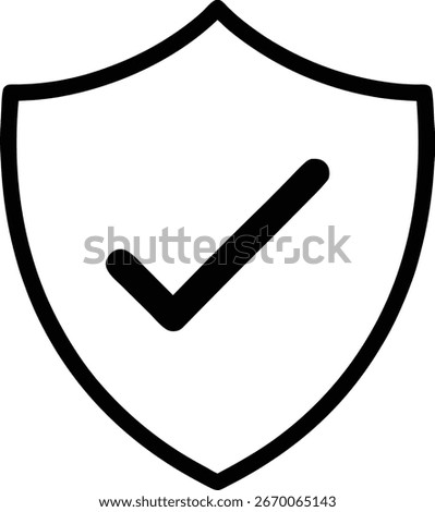 Verified Shield Icon for Security, Trust, and Protection