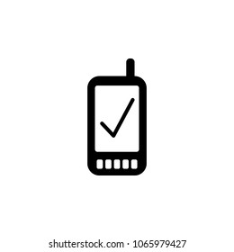 verified smart phone icon. Element of simple icon for websites, web design, mobile app, info graphics. Signs and symbols collection icon for design and development on white background
