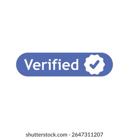 Círculo verificado del sello con el icono azul de la lista de comprobación