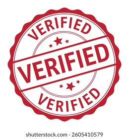 Verified Stamp Verified Grunge Round Sign