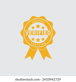 Vorlage für das Vektorlogo als Vektorsymbol verifiziert